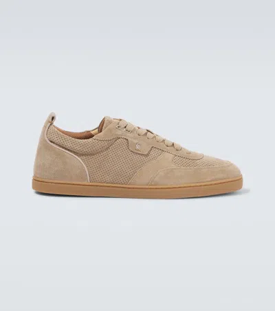 Christian Louboutin Tutti Rui Leather Low-top Sneakers In Saharienne