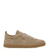 Christian Louboutin Rui Perforated Low-top Sneakers Suede Rubber In Beige