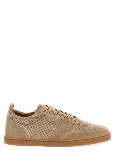 Christian Louboutin Tutti Rui Crosta Suede Sneakers In Lionne