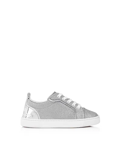 Christian Louboutin Unisex Funnyto Low Sneakers - Baby, Little Kid, Big Kid In Gray