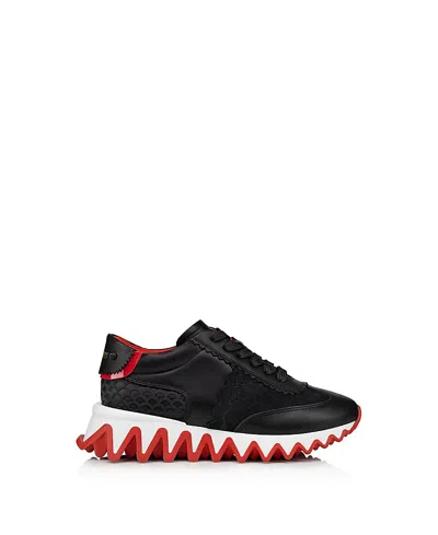Christian Louboutin Unisex Mini Shark Running Sneakers- Baby, Little Kid, Big Kid In Black