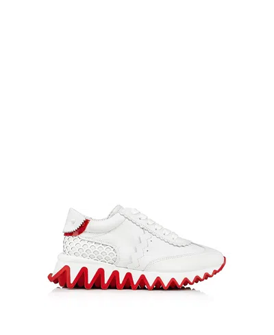 Christian Louboutin Unisex Mini Shark Running Sneakers - Baby, Little Kid, Big Kid In White