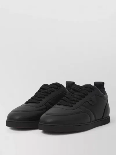 Christian Louboutin Urban Calfskin Low Top Sneakers Vi In Black