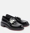 Christian Louboutin Urban Moc Lock Leather Loafers In Black