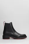 CHRISTIAN LOUBOUTIN URBINO ANKLE BOOTS IN BLACK LEATHER