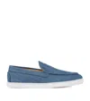 Christian Louboutin Varsiboat Denim Boat Shoes In Multi