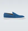 Christian Louboutin Varsiboat Denim Boat Shoes In Blau