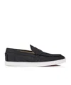 Christian Louboutin Men's Varsiboat Loafers In Black
