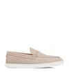 Christian Louboutin Paqueboat Suede Boat Shoes In Grey