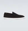 CHRISTIAN LOUBOUTIN VARSIBOAT SUEDE LOAFERS