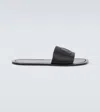 Christian Louboutin Varsicool Leather Slides In Black