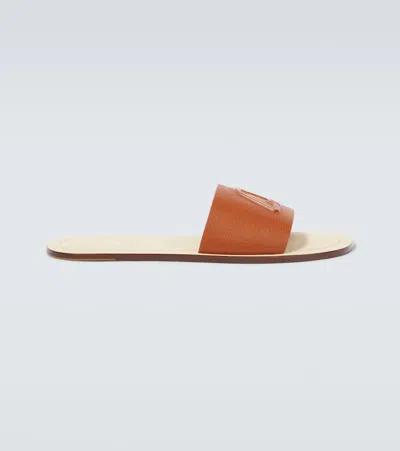 Christian Louboutin Pantoletten Varsicool Aus Leder In Coconut