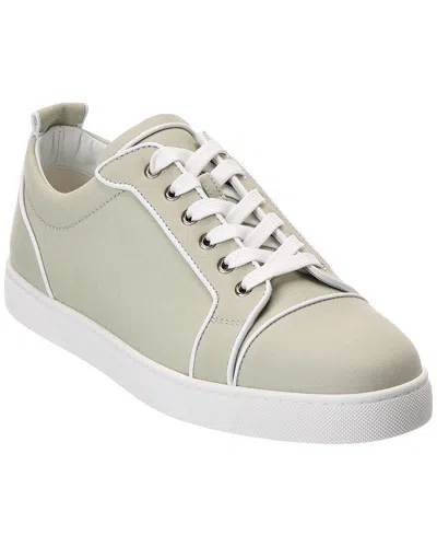 CHRISTIAN LOUBOUTIN VARSIJUNIOR GABARDINE & LEATHER SNEAKER