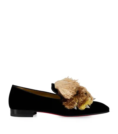 Christian Louboutin Velvet Dandelion Fellina Loafers