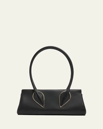 CHRISTIAN LOUBOUTIN VENUS CALF LEATHER BAGUETTE SHOULDER BAG