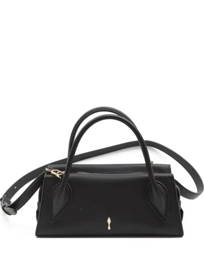 Christian Louboutin Venus Mini Leather Shoulder Bag Top Handle In Black