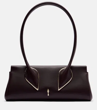Christian Louboutin Venus Small Leather Tote Bag In Black