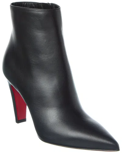 Christian Louboutin Vibella 85 Leather Bootie In Black