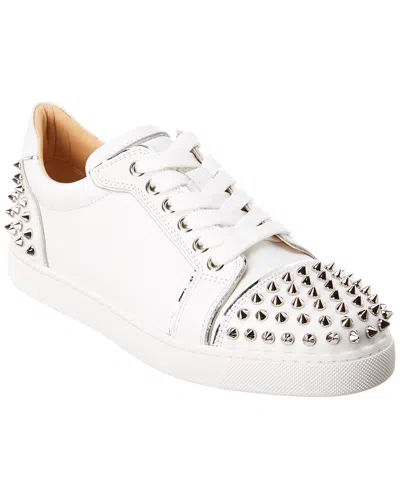Christian Louboutin Studded Decorated Sneakers In White
