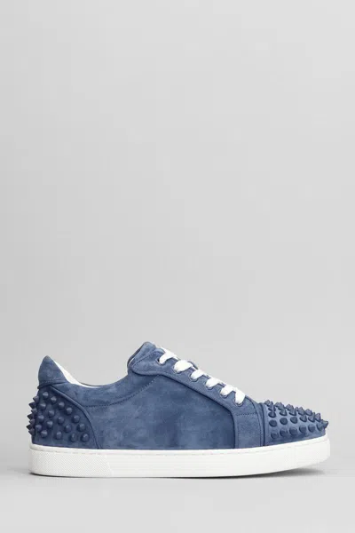 Christian Louboutin Vieira 2 Orlato Sneakers In Denim/ Denim Mat