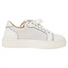 Christian Louboutin Vieira 2 White Leather Sneakers In White