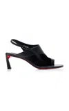 Christian Louboutin Viva Condora 55mm Leather Thong Sandals In Black