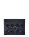 Christian Louboutin W Kios Leather Card Holder In Black