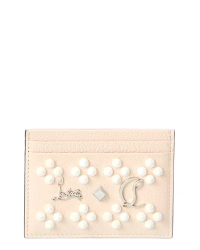 Christian Louboutin W Kios Leather Card Holder In White
