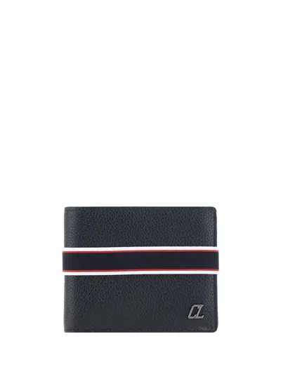 Christian Louboutin Wallet In Black/multi/gun Metal