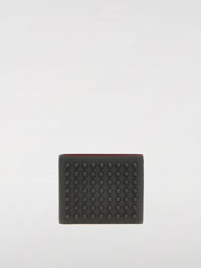 Christian Louboutin Wallet Men Grey In Gray
