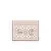 Christian Louboutin Kios Logo Plaque Card Holder In Pink