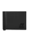 Christian Louboutin Groovy Full-grain Leather Billfold Wallet With Money Clip In Black