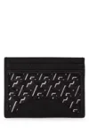 Christian Louboutin Techno Card Holder In Whtblkblk