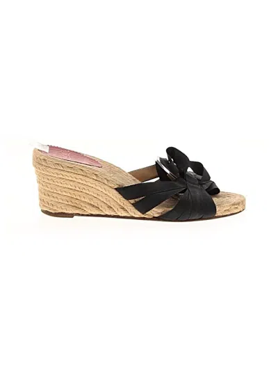 Pre-owned Christian Louboutin Wedges In Black