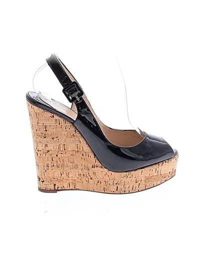 Pre-owned Christian Louboutin Wedges In Black
