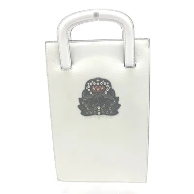 Pre-owned Christian Louboutin White Leather Tote Bag ()