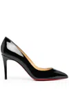 Christian Louboutin Womens Kate 70 Pointed-toe Patent Leather Courts Blac In Black