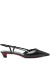 Christian Louboutin Miss Z Slingina 25 Leather Slingback Pumps In Black