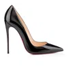 Christian Louboutin So Kate Patent Pointed-toe Red Sole Pump In Black