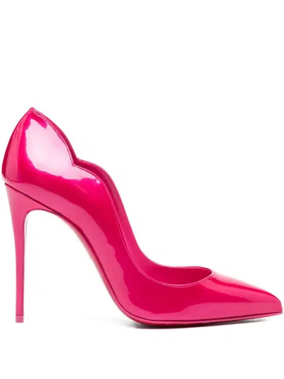 Christian Louboutin Hot Chick 100 Patent Pump In Pink