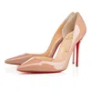 Christian Louboutin With Heel In Patent Blush