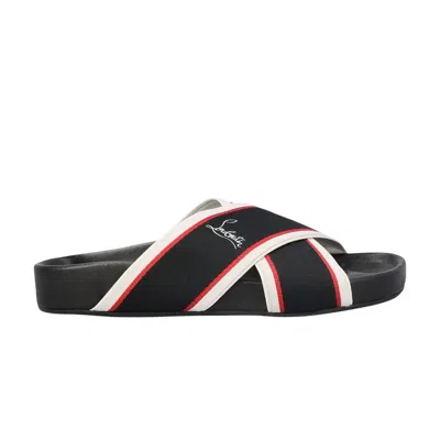 Pre-owned Christian Louboutin Wmns Hot Cross Bizz Donna Flat 'black' | Women's Size 37