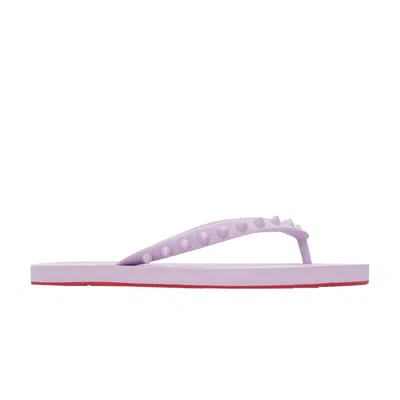 Pre-owned Christian Louboutin Wmns Loubi Flip Flat 'lilac Smoke' | Purple | Women's Size 35