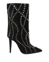 Christian Louboutin Elegant Calf Leather Boots For Women In Black