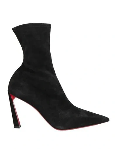 Christian Louboutin Woman Ankle Boots Black Size 7 Leather