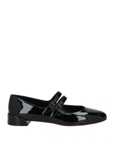 Christian Louboutin Women Miss Jane Patent Leather Ballets In Black