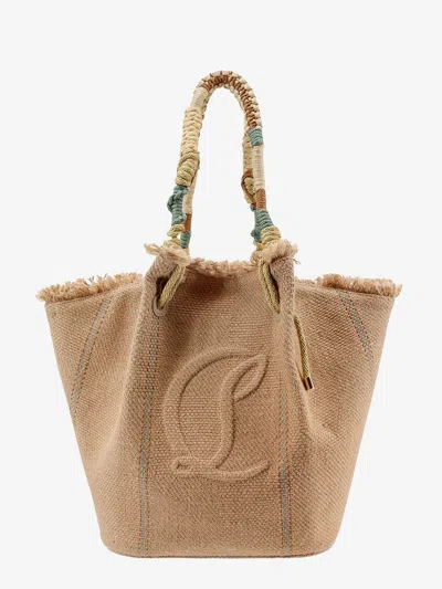 Christian Louboutin Woman By My Side Woman Beige Shoulder Bags In Cream