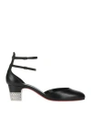 Christian Louboutin Woman Pumps Black Size 8 Leather