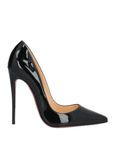 CHRISTIAN LOUBOUTIN CHRISTIAN LOUBOUTIN WOMAN PUMPS BLACK SIZE 8 LEATHER
