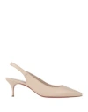 Christian Louboutin Woman Pumps Blush Size 11 Leather In Pink